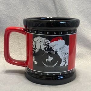 Christmas Kittens Looking in a Fish Bowl Coffee Cup by Keith Kimberlin